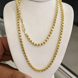 10kt Real Gold Byzantine Box Style Chain 3.3 MM
